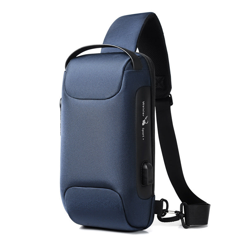 Waterproof USB Anti-theft Bag- Multifunction Lockable Travel Chest Pack