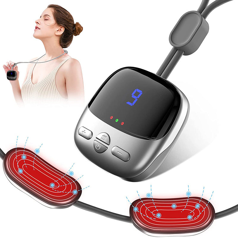 Mini Portable Massager- Electric heat EMS TENS Pulse-Hot Compress Smart Massager