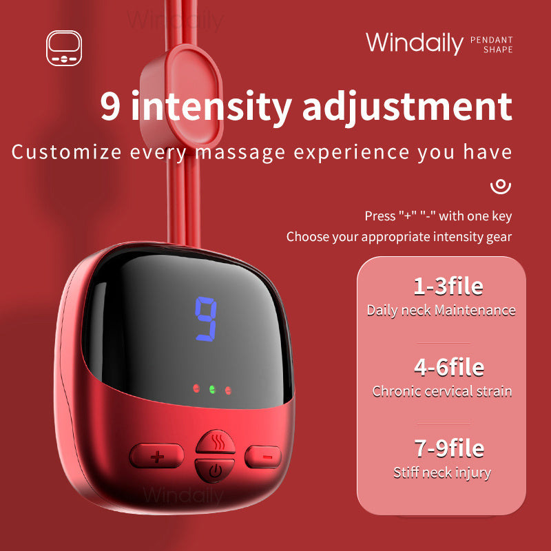 Mini Portable Massager- Electric heat EMS TENS Pulse-Hot Compress Smart Massager