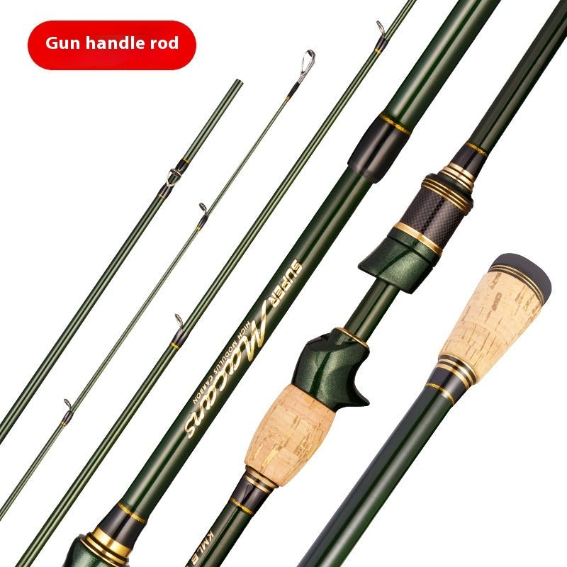 4pcs Carbon Salt/Fresh Water Fishing Rods