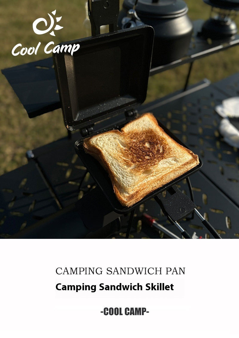 Outdoor Camping Foldable And Portable Sandwich Mold Non-stick Finish Baking Tray