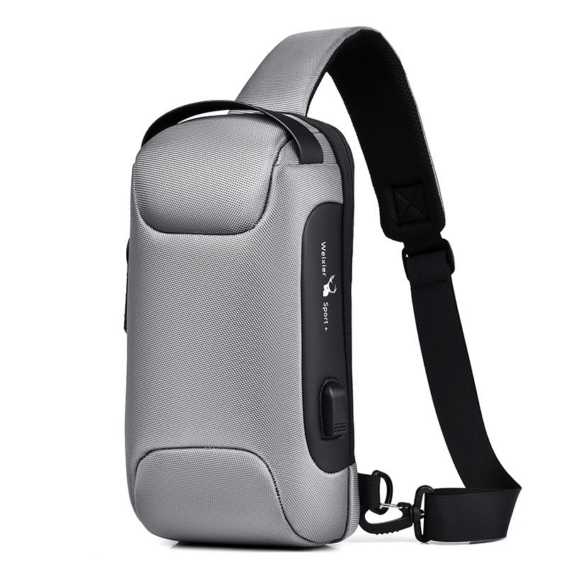 Waterproof USB Anti-theft Bag- Multifunction Lockable Travel Chest Pack