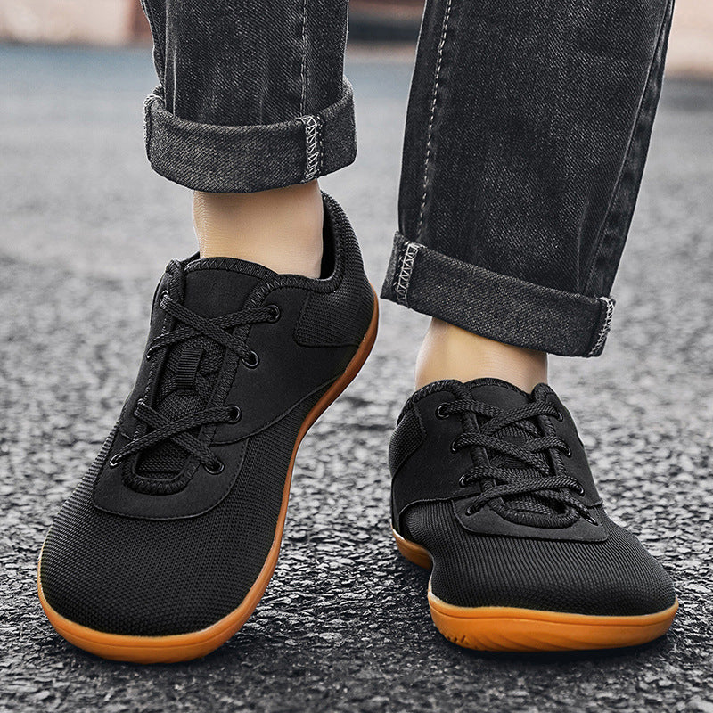 Wide Toe Soft Bottom Breathable Loose Comfortable Sneaker Men's Casual Shoes