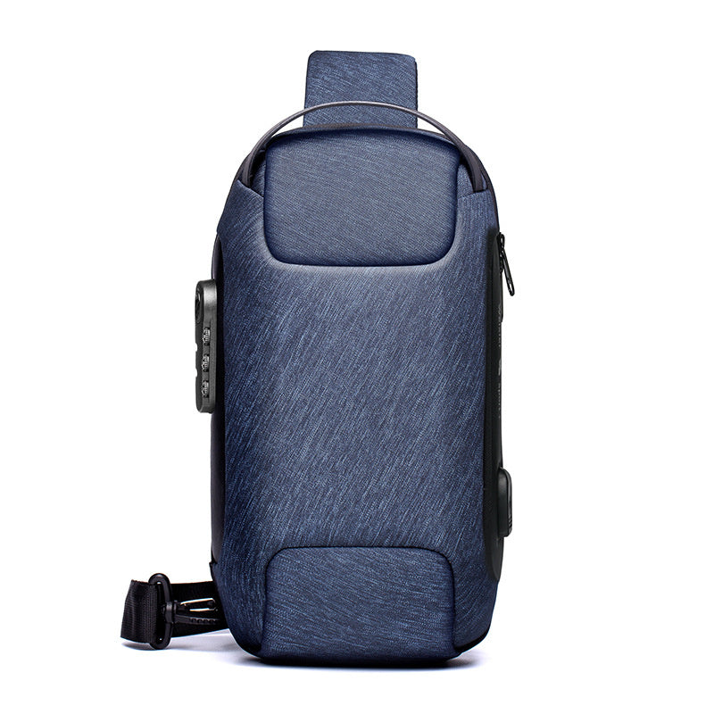 Waterproof USB Anti-theft Bag- Multifunction Lockable Travel Chest Pack