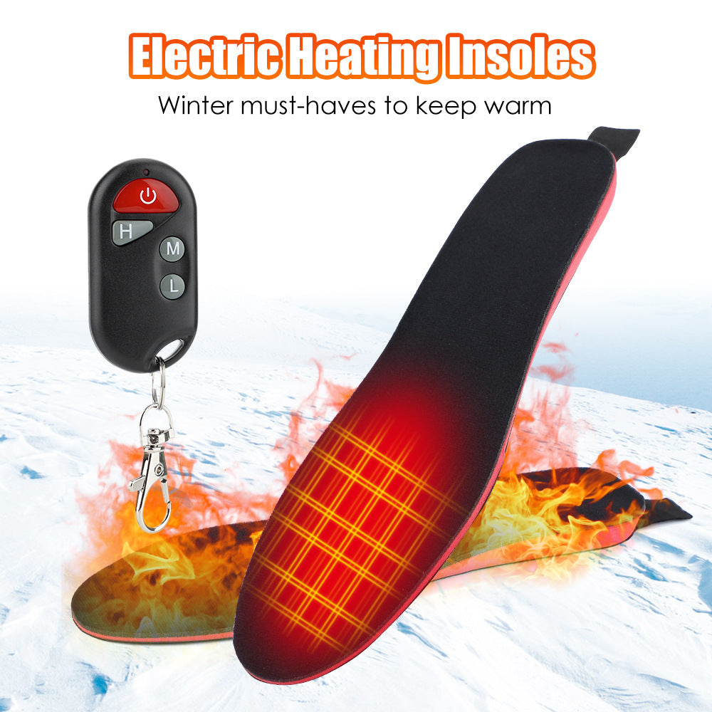 Rechargeable Heated Insoles For Men/Women-Cut To Any Size-with remote control adjuster