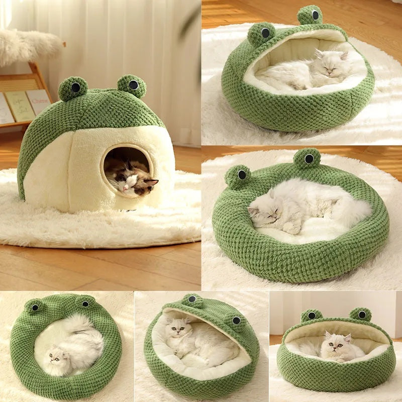 Frog Series Plush Pet House