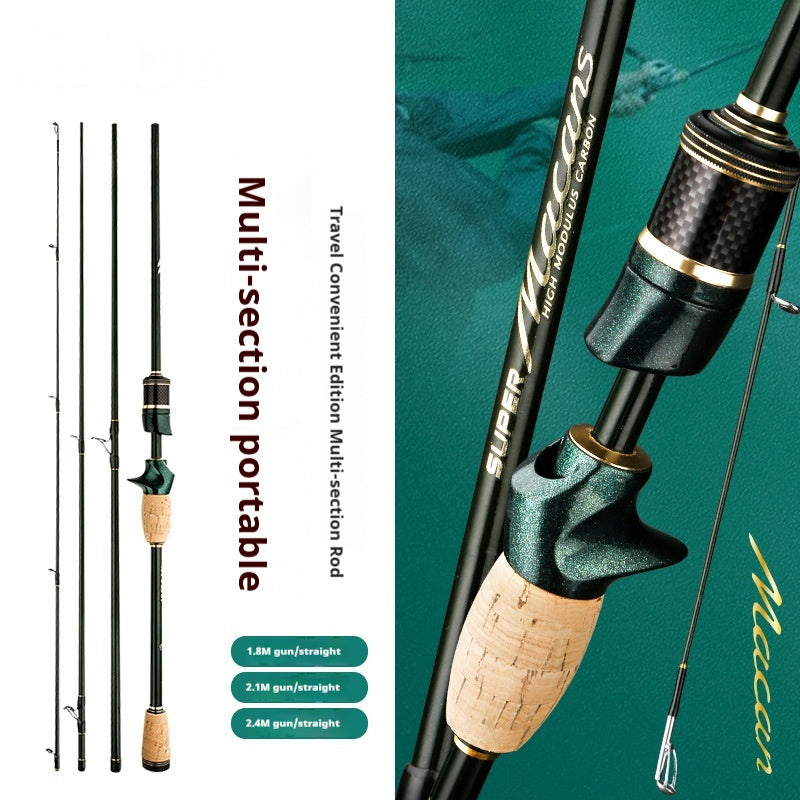 4pcs Carbon Salt/Fresh Water Fishing Rods